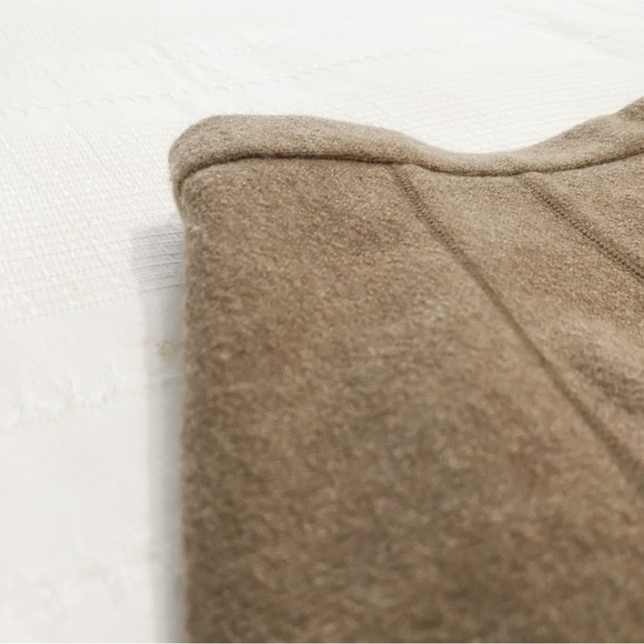 𝅺RHAPSODIE DE WEINBERG BEIGE BROWN WOOL CASHMERE BLEND MAXI SKIRT - 46IT (L) - Picture 7 of 12